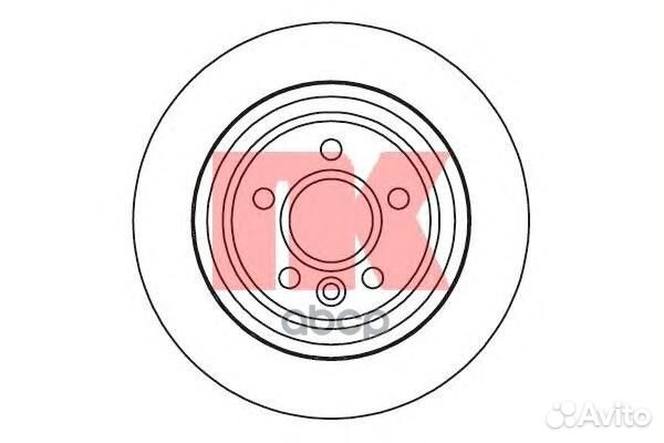 204857NK диск тормозной задний Volvo S80/V70 a