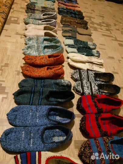 Тапочки и следки(вязаные тапочки)