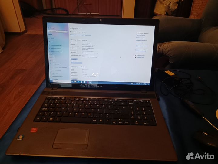 На запчасти Acer aspire 7250