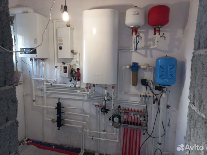 Монтаж систем отопления, водоснабжения, тёплый пол