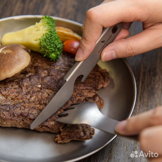 Титановые приборы походные 4 в 1 Boundless Voyage