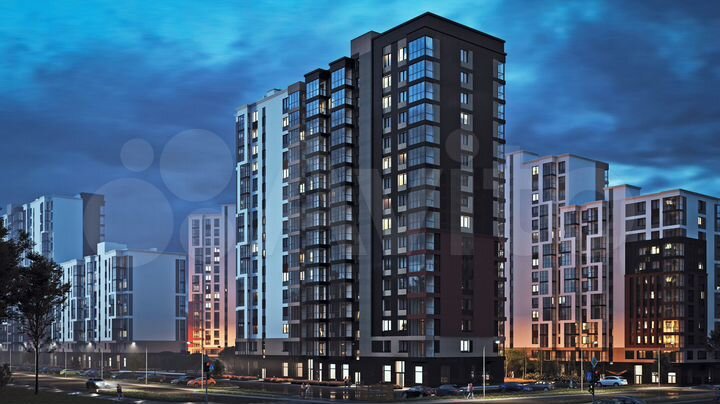 2-к. квартира, 43 м², 15/16 эт.