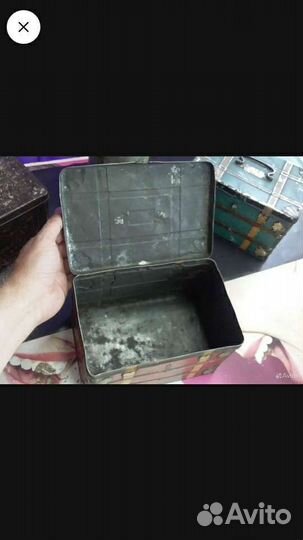 Старинные коробочки от кофеина и печенья. Ретро