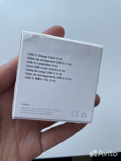 Кабель usb type C apple