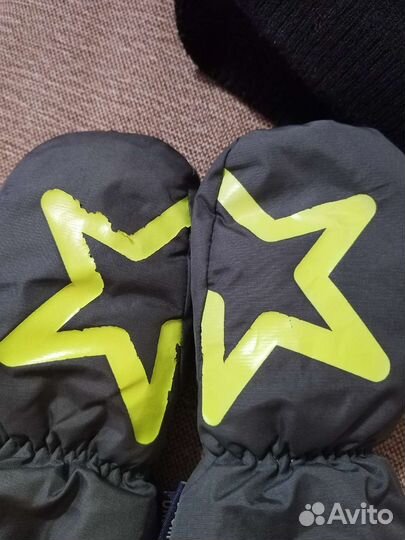 Шапка и перчатки на мальчика