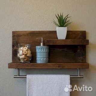 Полка для ванной лофт