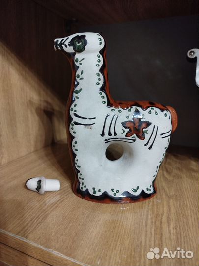 Сосуд скульптура для вина и декора Единорог