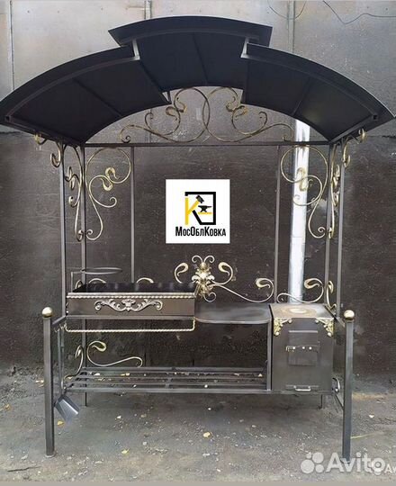 Кованый мангал из металла