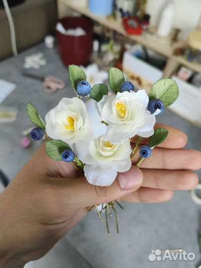 Шпильки для волос свадебные. Ручная Работа