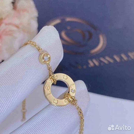 Браслет Cartier Love Желтое золото, бриллианты 0,03ct