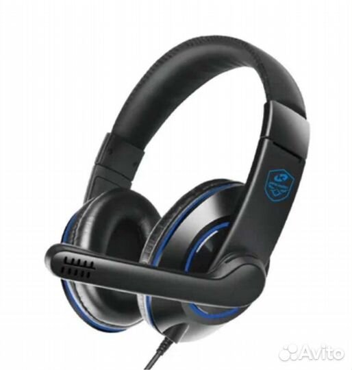 Синие наушники для пк kadum 12 (3.5 mm)