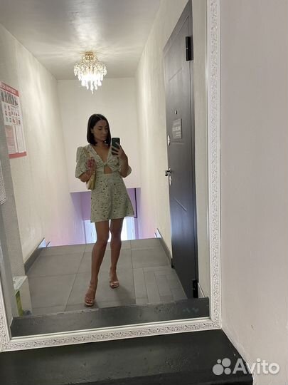 Платье из льна H&m