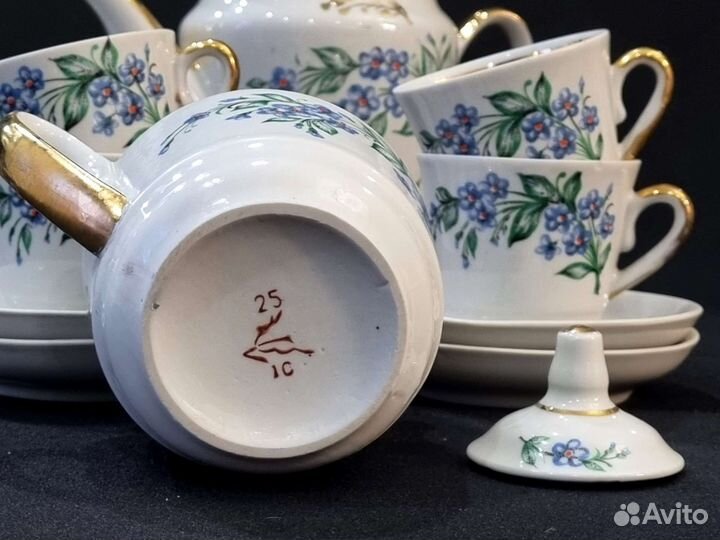 Кофейный сервиз Городницкий фарфоровый завод СССР