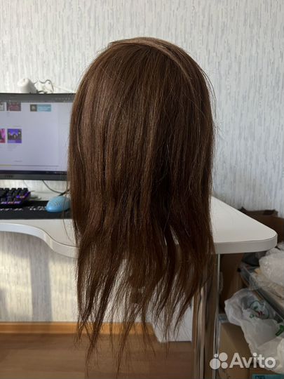 Голова манекен натуральные волосы + штатив