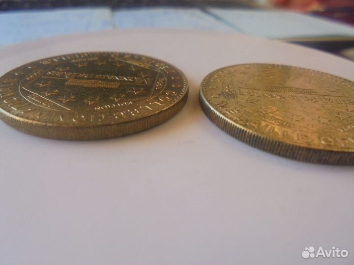 Notre Dam Париж Юбилейная настольная медаль