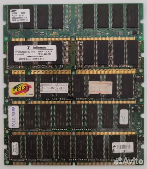 Dimm sdram PC133 256mb для пк