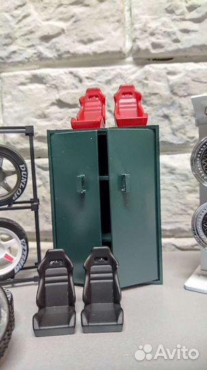 Диорама 1:18 гаража, сервиса для Autoart, kyosho