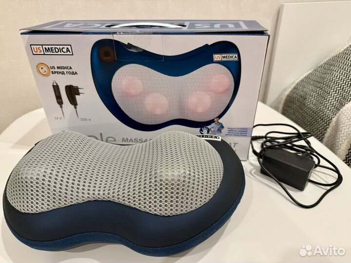Массажная подушка US medica с подогревом