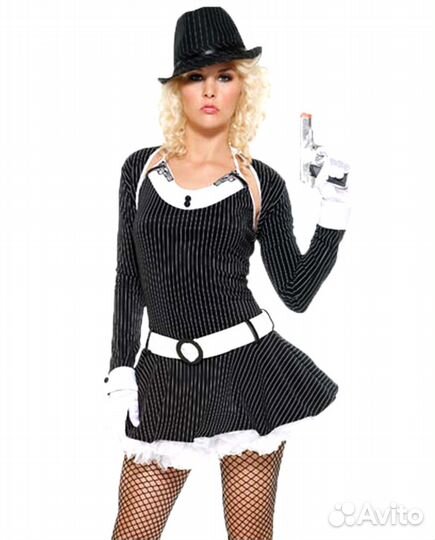 Ганкстерша. Женский карнавальный костюм. Косплей