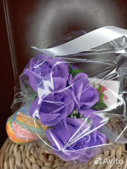 Розы из мыла