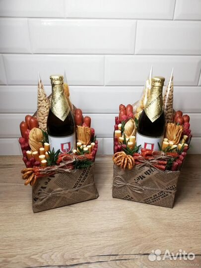 Съедобные букеты. Мужские/пивные