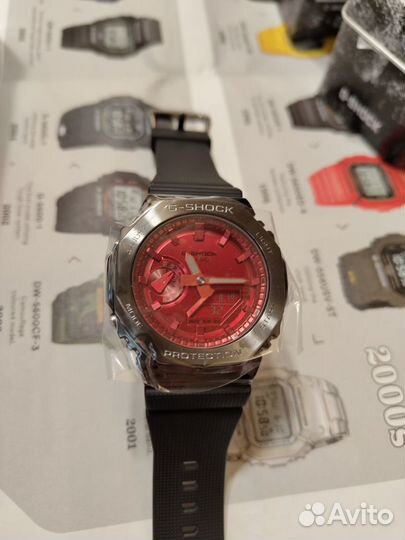 Часы G-shock GM 2100 красный синий