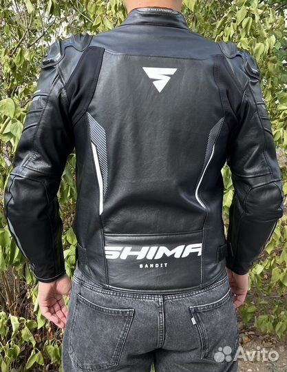 Мотокуртка кожаная мужская
