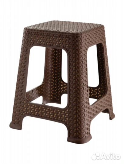 Табурет Ротанг пластиковый прочный высокий новый