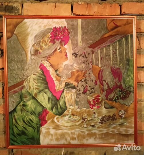 Картина на шелке,65х65.см