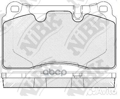 PN0486-nibk колодки дисковые передние VW Touar