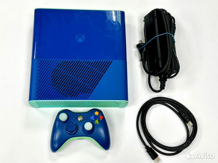 Microsoft Xbox 360 Е BLue (500Gb) Б\У+3м гарантии
