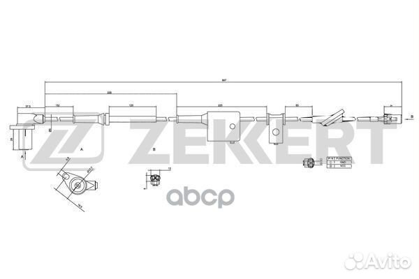 Датчик ABS передн. прав. Hyundai Santa Fe 01- s