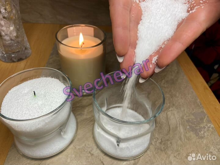 Воск для насыпных свечей, стеарин