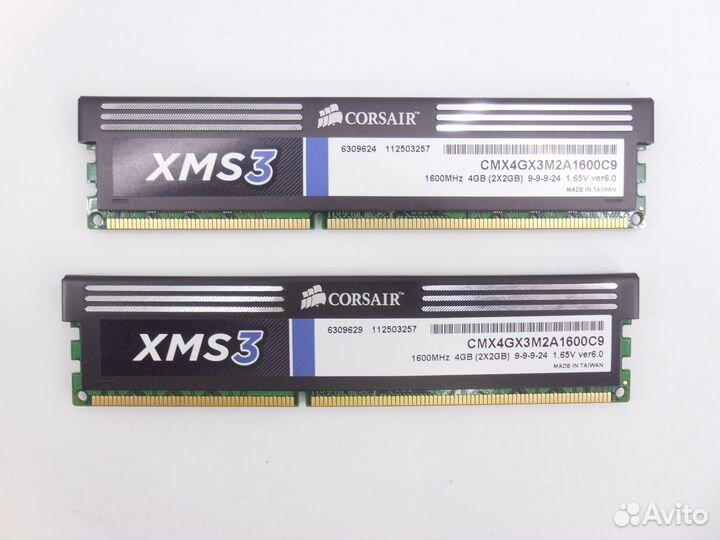 Модуль памяти ddriii KIT 4Gb (2x2Gb) Corsair