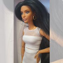 Новая Barbie looks перепрошита прямой козой+серьги