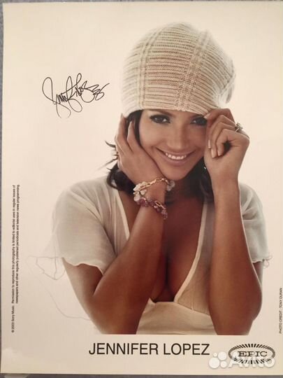 Автограф Jennifer Lopez