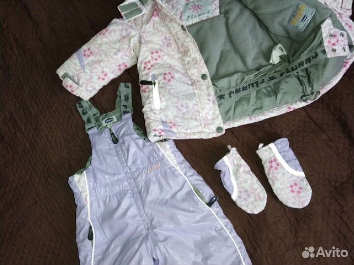 Зимний комбинезон для девочки 80 86