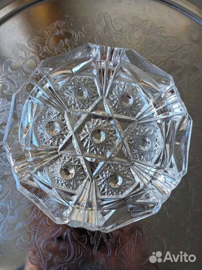 Хрустальная пепельница, производство СССР