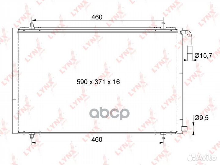 Радиатор кондиционера RC-0401 lynxauto