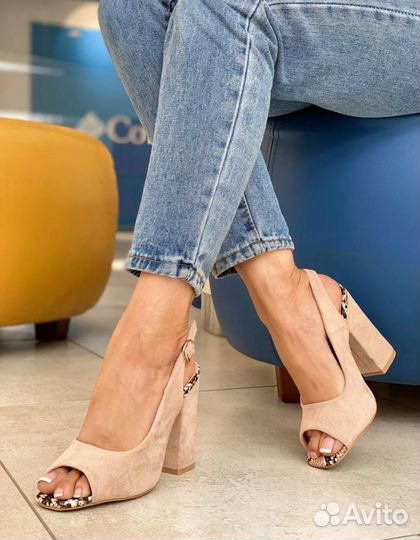 Босоножки кремовые новинка