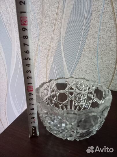 Салатник хрустальный СССР