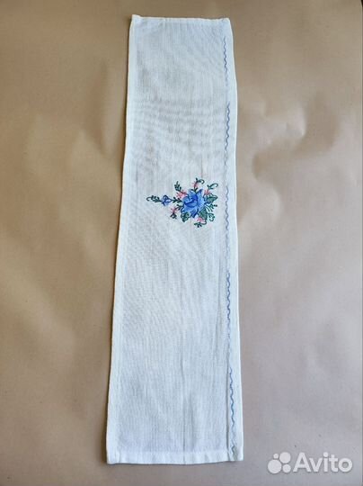Салфетки с вышивкой винтаж, хлопок, лен