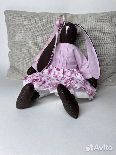 Зайчик Тильда в розовом