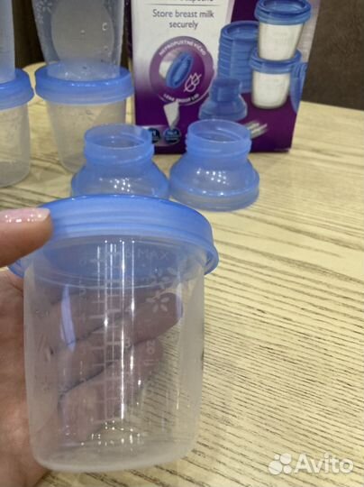 Контейнеры стаканчики avent для грудного молока
