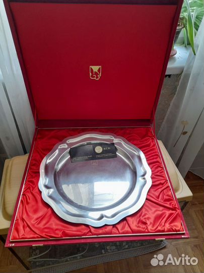 Поднос посеребрёный Алжир диаметр 40см