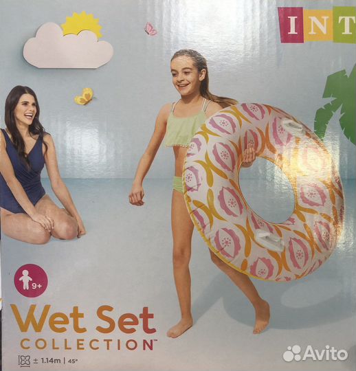 Надувной круг пончик