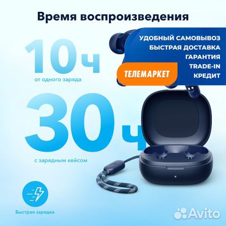 Беспроводные наушники TWS Anker Soundcore R50i (A3949G32) Blue (Синий)