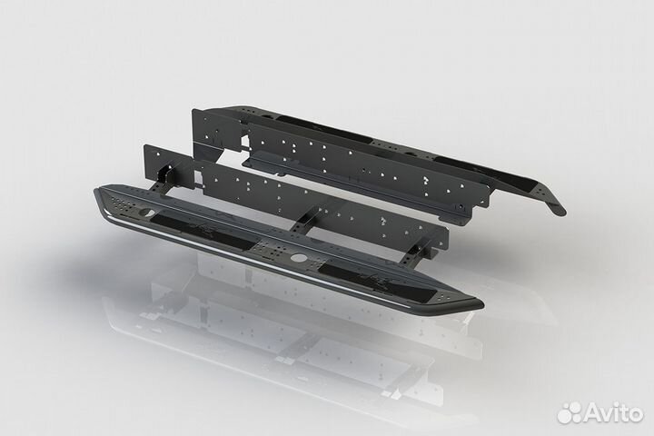 Пороги силовые BMS alfa для Toyota Prado 150 09-21