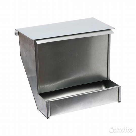 Кормушка для кроликов на 5 кг, бункерная, металл