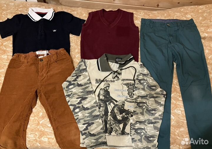 Вещи пакетом на мальчика рост 134